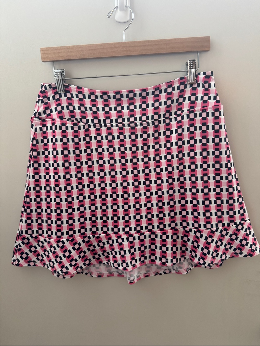 Golftini “The Fighter-Short” Geometric Print Golf Skort — Size L